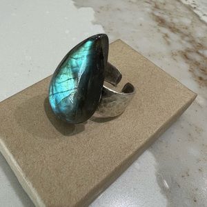 Labradorite stone ring